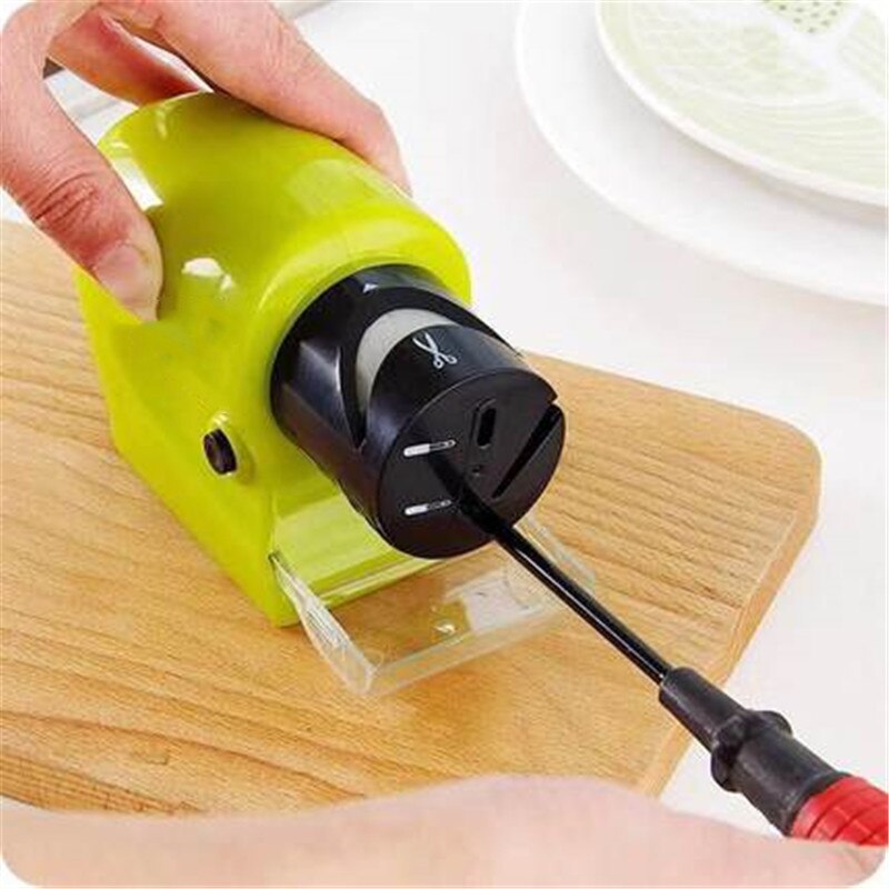 Battery Type Multi-Function Sharpener High-Precision Fast Sharpener Household Kitchen  Scissors Electric Knife Sharpner