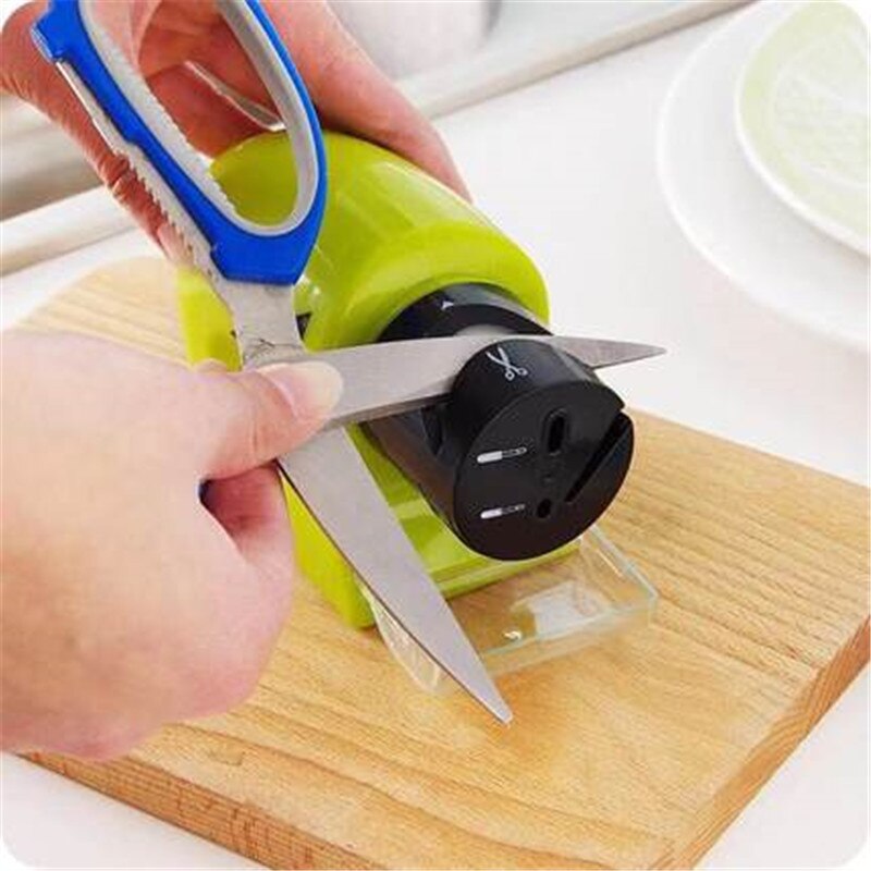 Battery Type Multi-Function Sharpener High-Precision Fast Sharpener Household Kitchen  Scissors Electric Knife Sharpner