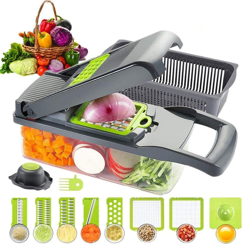4in1 Food Vegetable Cutter Onion Fruit Dicer Chopper Veggie Slicer Kitchen  Tools
